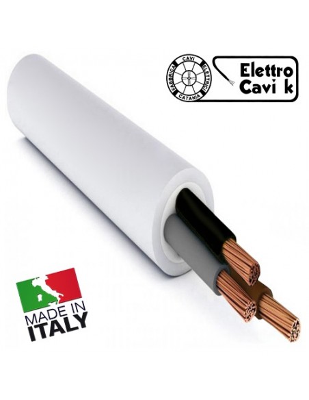 CAVO ELETTRICO FG16OR16 3x10 mm² IN DOPPIA GUAINA PER USO ESTERNO E INTERNO TRIPOLARE 3 POLI CPR 0,6/1 kV IEMMEQU