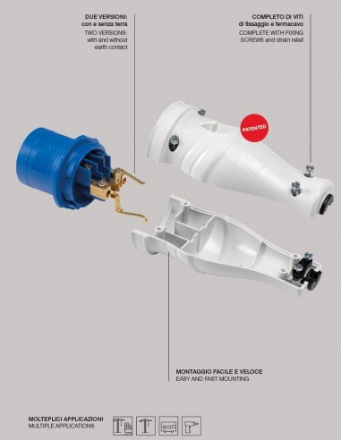 ADATTATORE INDUSTRIALE SCHUKO PLUG... ADATTATORE INDUSTRIALE SCHUKO PLUG...