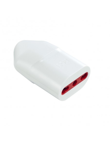 PRESA ELETTRICA 10/16A BIANCA 2P+T DOMESTICA MONOFASE 220V VOLANTE PROFESSIONALE MARCA ROSI EMILIA SPECIALIST IMQ MADE IN ITALY