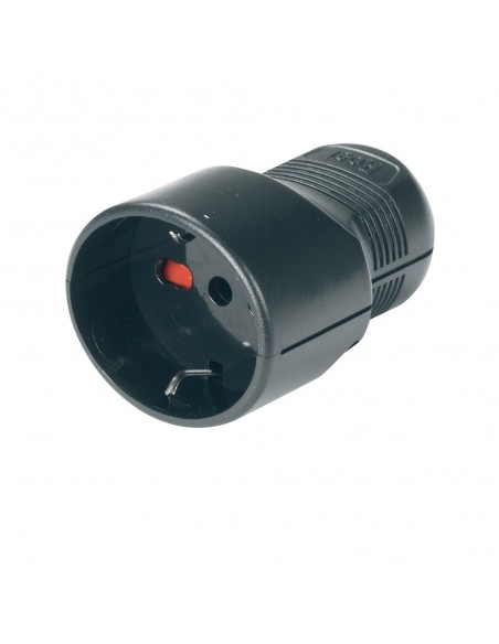 PRESA ELETTRICA SCHUKO 10/16A NERA 2P+T DOMESTICA MONOFASE 220V VOLANTE PROFESSIONALE MARCA ROSI MADE IN ITALY