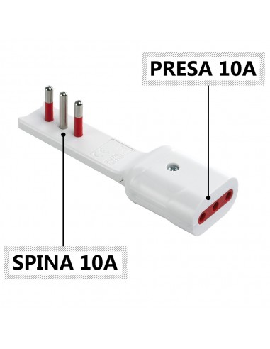 ADATTATORE PIATTO ELETTRICO 10A... ADATTATORE PIATTO ELETTRICO 10A...