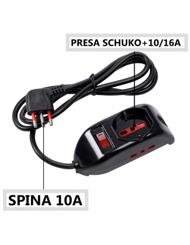 MULTIPRESA ELETTRICA CIABATTA 3 POSTI... MULTIPRESA ELETTRICA CIABATTA 3 POSTI...