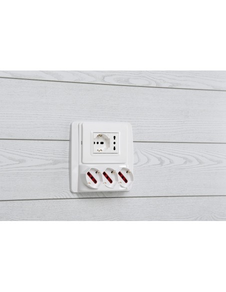 MULTIPRESA ELETTRICA DA PARETE 3 POSTI NERA 2P+T 220V SCHUKO 10/16A PROFESSIONALE MARCA ROSI EMILIA SMART MADE IN ITALY