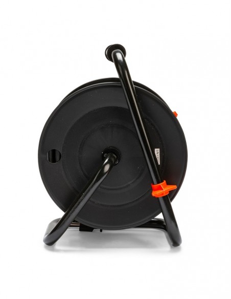PROLUNGA ELETTRICA 25 METRI CON AVVOLGICAVO H05VV-F 3G1.5 mm² con 4 PRESE SCHUKO 10/16A 2P+T 220V MONOFASE 3200W MARCA VELAMP