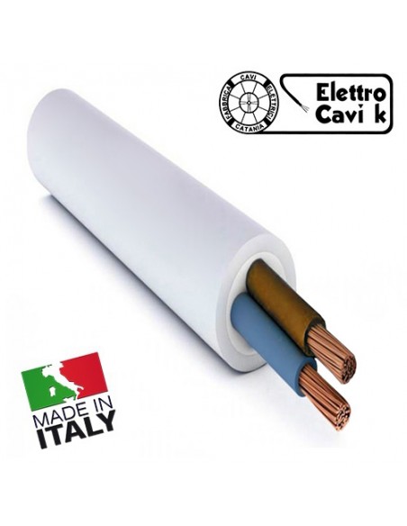 CAVO ELETTRICO FG16OR16 2x4 mm² IN DOPPIA GUAINA PER USO ESTERNO E INTERNO BIPOLARE 2 POLI CPR 0,6/1 kV IEMMEQU