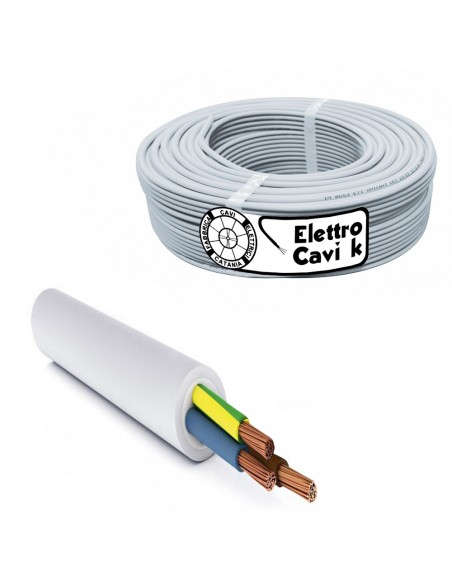 CAVO ELETTRICO FG16OR16 3G2.5 3x2.5 mm² IN DOPPIA GUAINA PER USO ESTERNO E INTERNO TRIPOLARE 3 POLI CPR 0,6/1 kV IEMMEQU