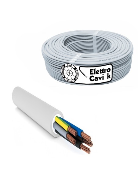 CAVO ELETTRICO FG16OR16 5G16 5x16 mm² IN DOPPIA GUAINA PER USO ESTERNO E INTERNO PENTAPOLARE 5 POLI CPR 0,6/1 kV IEMMEQU