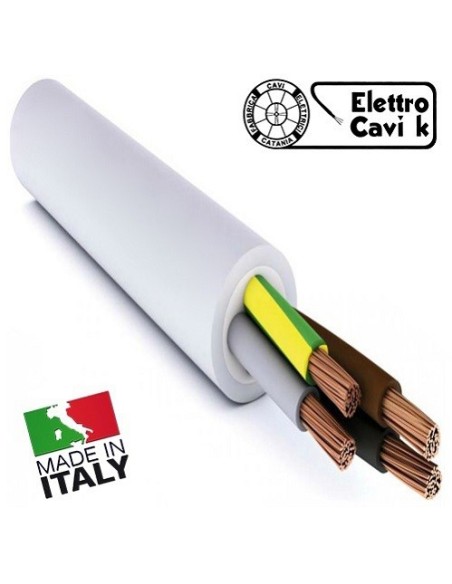 CAVO ELETTRICO FG16OR16 4G16 4x16 mm² IN DOPPIA GUAINA PER USO ESTERNO E INTERNO QUADRIPOLARE 4 POLI CPR 0,6/1 kV IEMMEQU