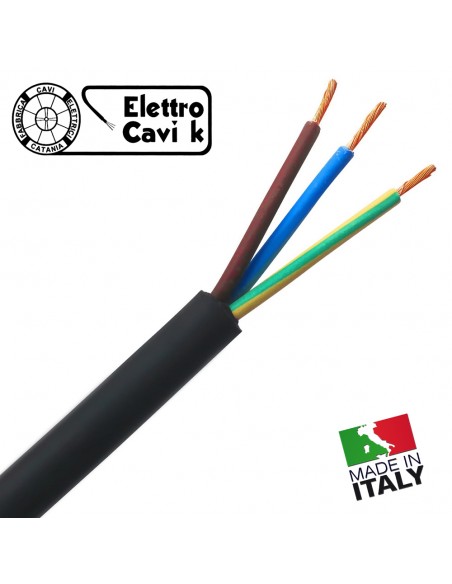 PROLUNGA ELETTRICA INDUSTRIALE 32A MONOFASE 220V 2P+T IP67 CAVO H07RN-F 3G4 - 3G6 mm² 3 POLI PROFESSIONALE MADE IN ITALY