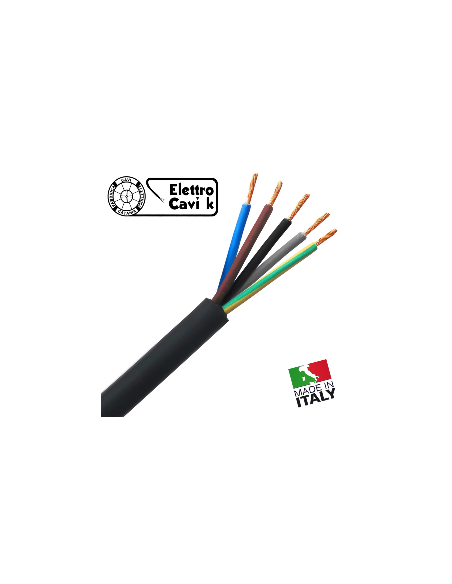 PROLUNGA ELETTRICA INDUSTRIALE 32A TRIFASE 380V 3P+N+T IP67 CAVO H07RN-F 5G4 - 5G6 mm² 5 POLI PROFESSIONALE MADE IN ITALY