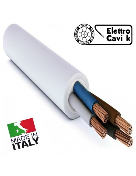 CAVO ELETTRICO FG16OR16 4x16 mm² IN DOPPIA GUAINA PER USO ESTERNO E INTERNO QUADRIPOLARE 4 POLI CPR 0,6/1 kV IEMMEQU