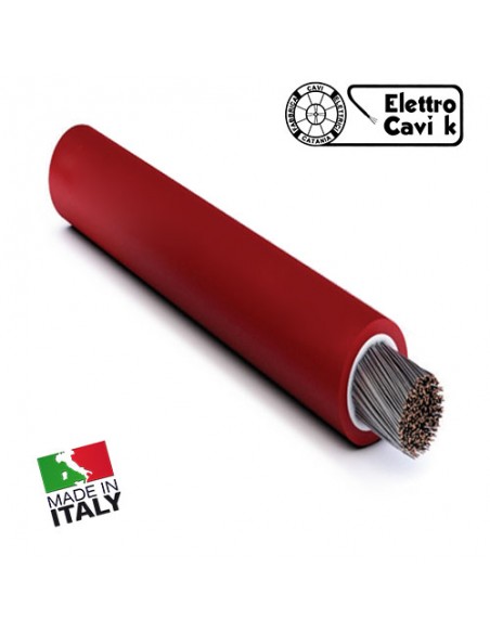 CAVO ELETTRICO H1Z2Z2-K 1x6 mm² NERO ROSSO PANNELLI SOLARI IMPIANTI FOTOVOLTAICI FLESSIBILE IN RAME PROFESSIONALE MADE IN ITALY