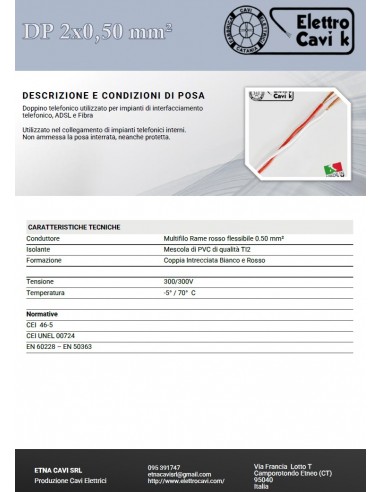 CAVO TELEFONICO DOPPINO SCOPERTO...