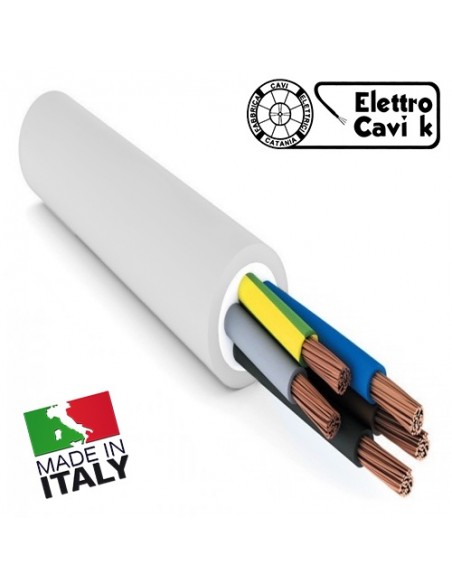 CAVO ELETTRICO FG16OR16 5G6 5x6 mm² IN DOPPIA GUAINA PER USO ESTERNO E INTERNO PENTAPOLARE 5 POLI CPR 0,6/1 kV IEMMEQU