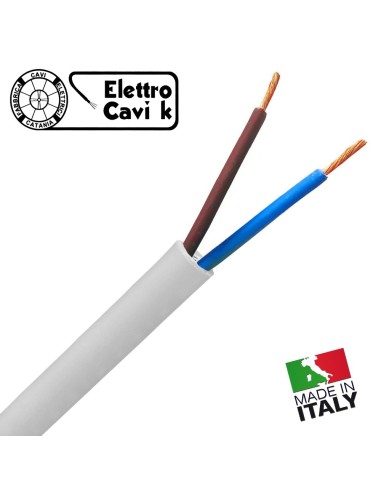 CAVO ELETTRICO FROR 2x1 mm² GOMMATO...