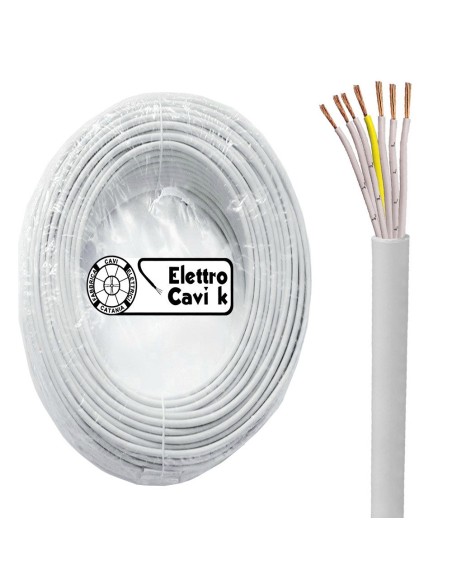 CAVO ELETTRICO FROR 7G1 mm² GOMMATO ANTIFIAMMA FLESSIBILE MULTIPOLARE 7 POLI 450/750V CPR PROFESSIONALE MADE IN ITALY