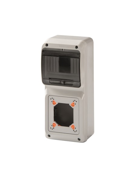 QUADRO VUOTO IP65 6 MODULI 1 PRESA IN ABS MADE IN ITALY ROSI