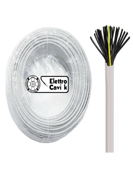 CAVO ELETTRICO FROR 10G1 mm² GOMMATO ANTIFIAMMA FLESSIBILE MULTIPOLARE 10 POLI 450/750V CPR PROFESSIONALE MADE IN ITALY