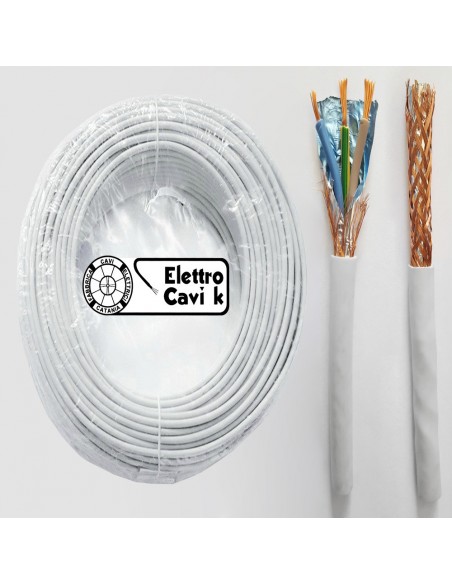 CAVO FR2OHH2R 3G1 mm² SCHERMATO TRIPOLARE 3 POLI FLESSIBILE ANTIFIAMMA GRIGIO